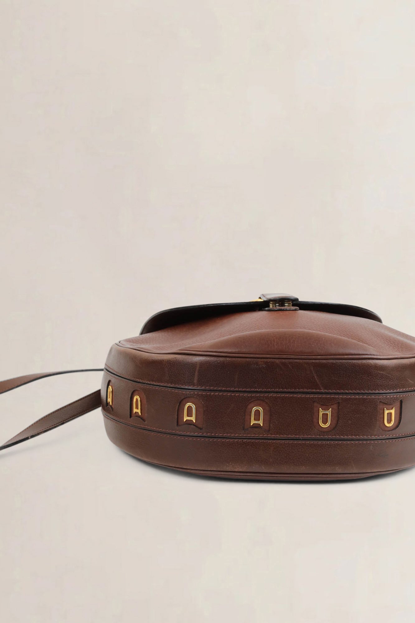 Delvaux Brown Leather Crossbody Bag