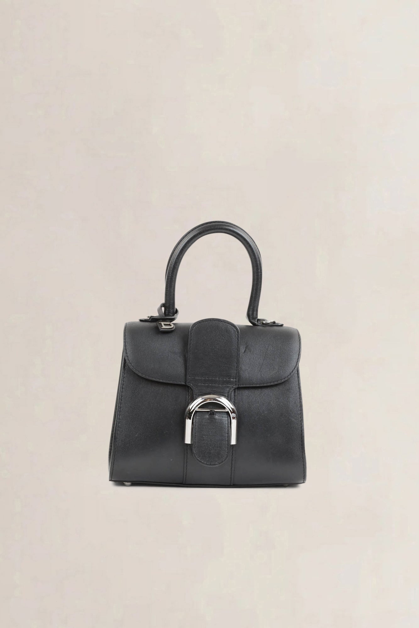 Brillant Black Mini Top Handle Bag