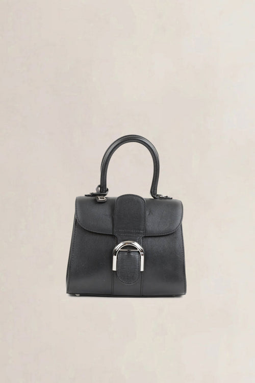 Brillant Black Mini Top Handle Bag