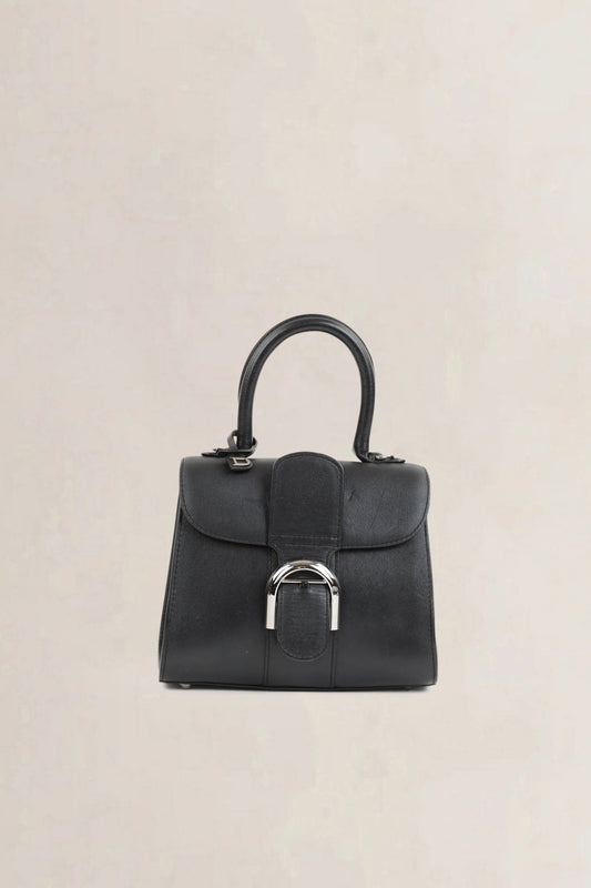 Brillant Black Mini Top Handle Bag