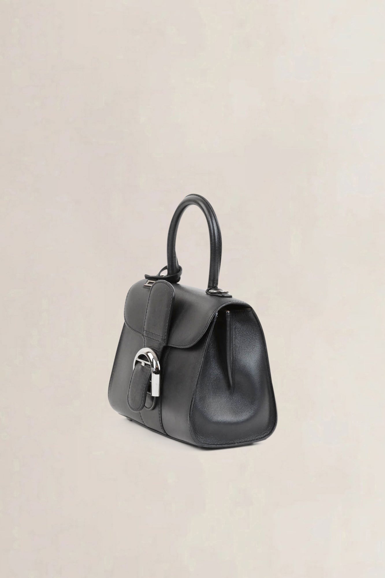 Brillant Black Mini Top Handle Bag