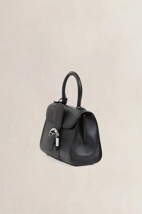 Brillant Black Mini Top Handle Bag