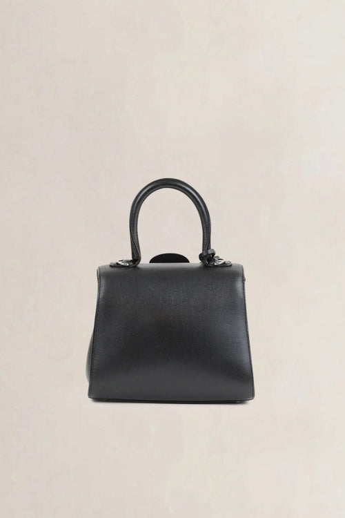 Brillant Black Mini Top Handle Bag