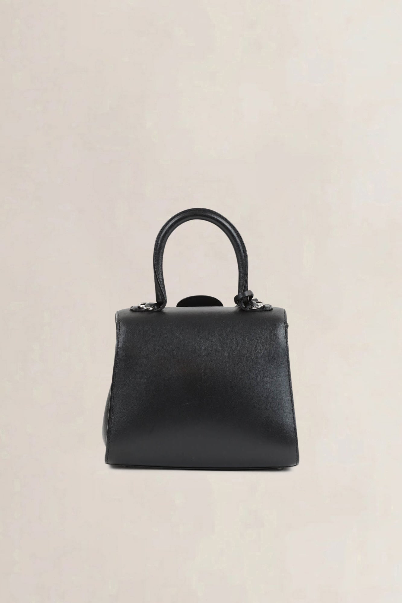 Brillant Black Mini Top Handle Bag