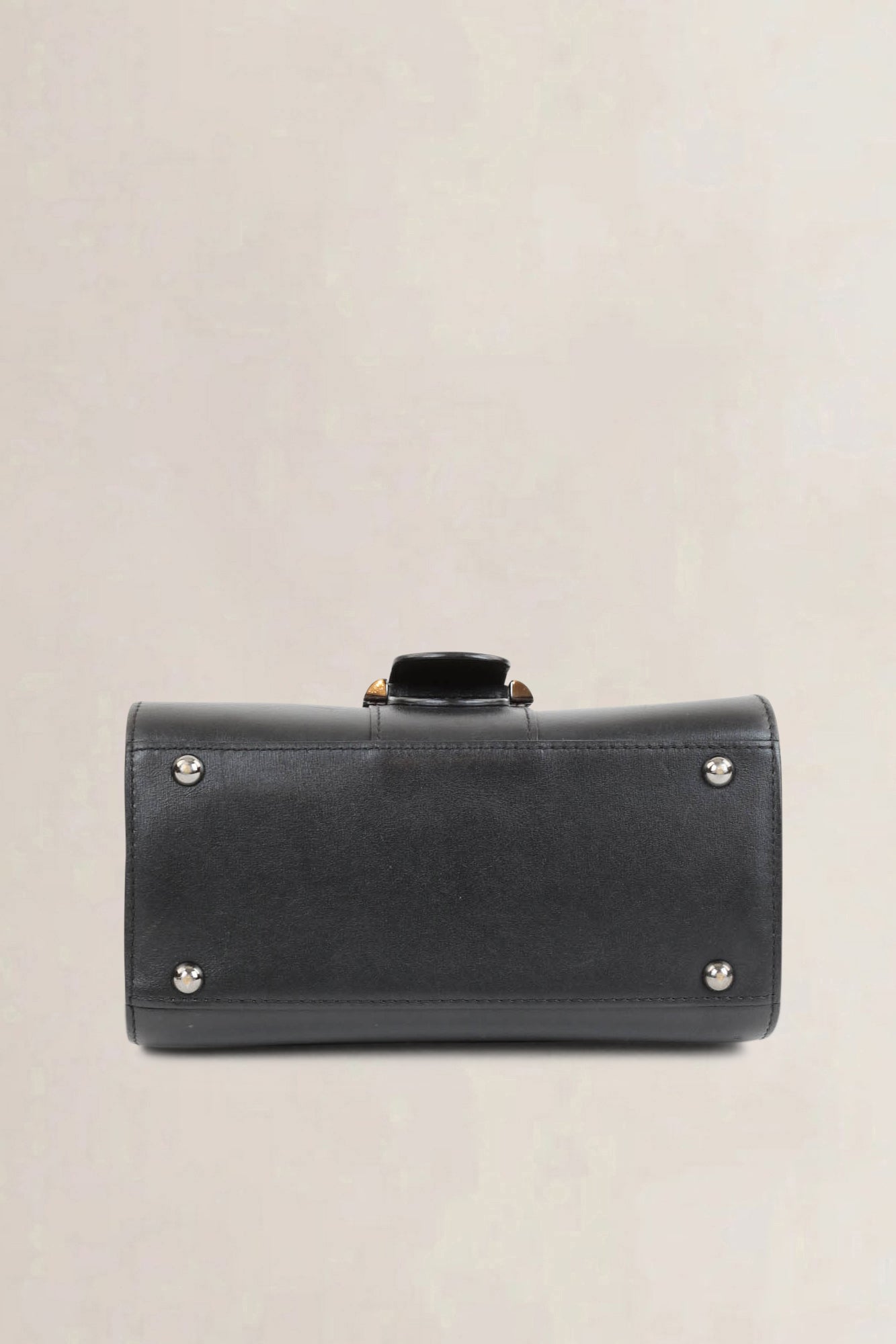 Brillant Black Mini Top Handle Bag
