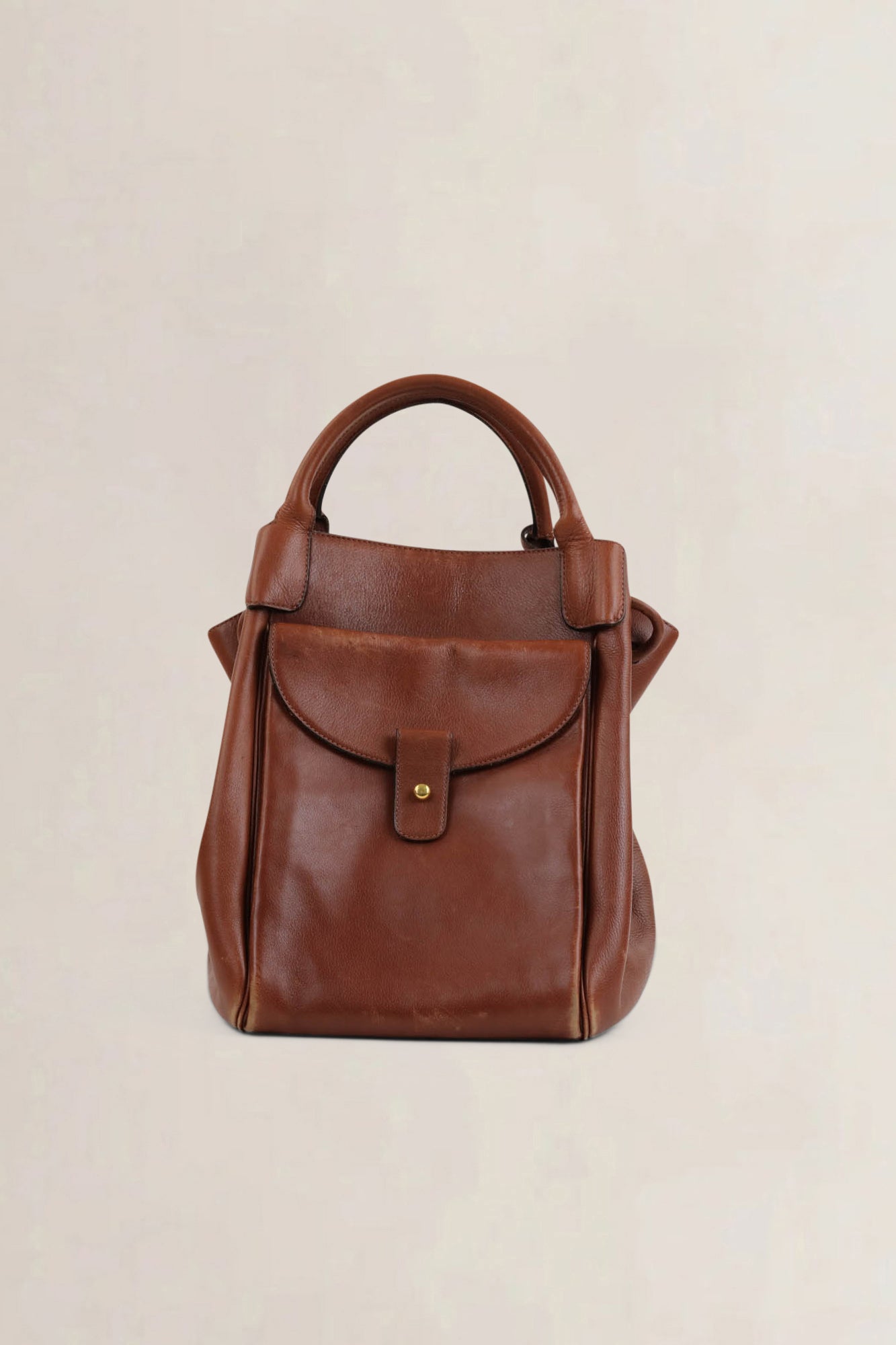 Delvaux Camel Corail Shoulder Bag