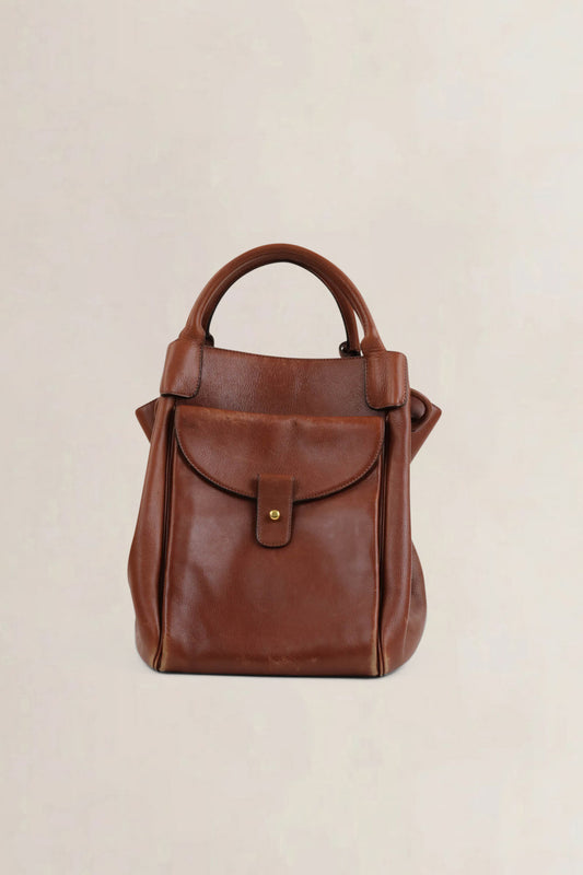 Delvaux Camel Corail Shoulder Bag