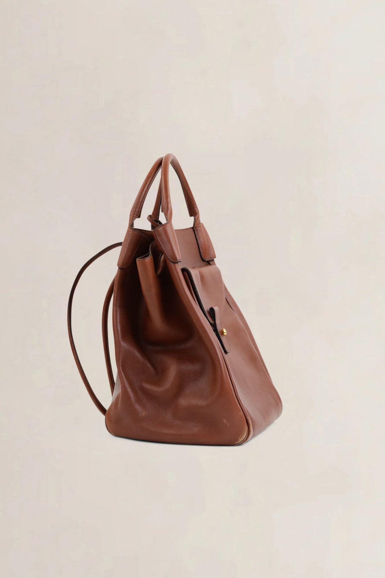 Delvaux Camel Corail Shoulder Bag