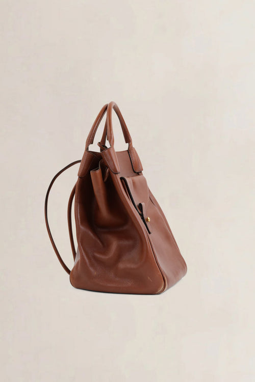 Delvaux Camel Corail Shoulder Bag