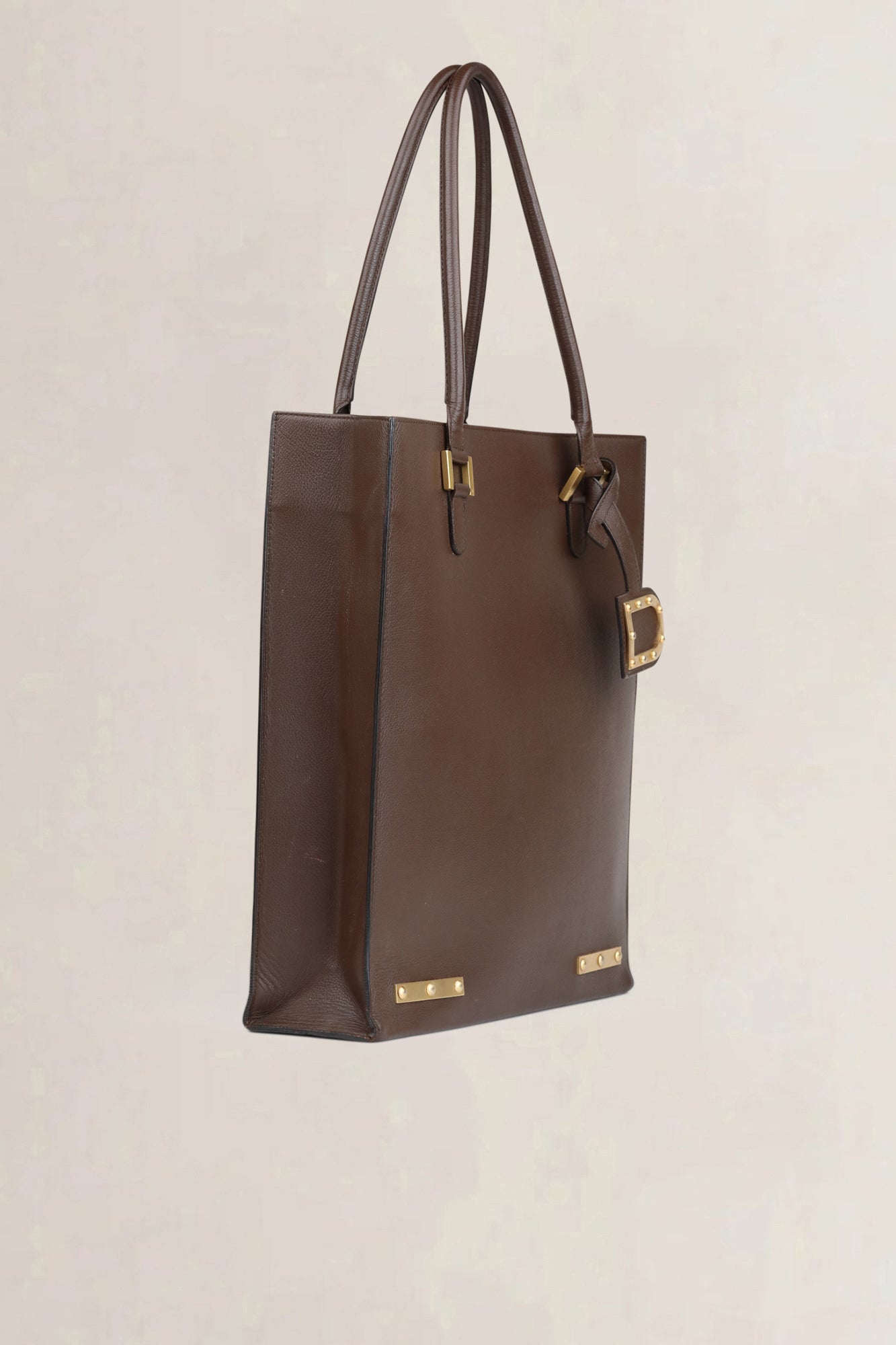 Delvaux Brown Le Jeff GM Shoulder Bag