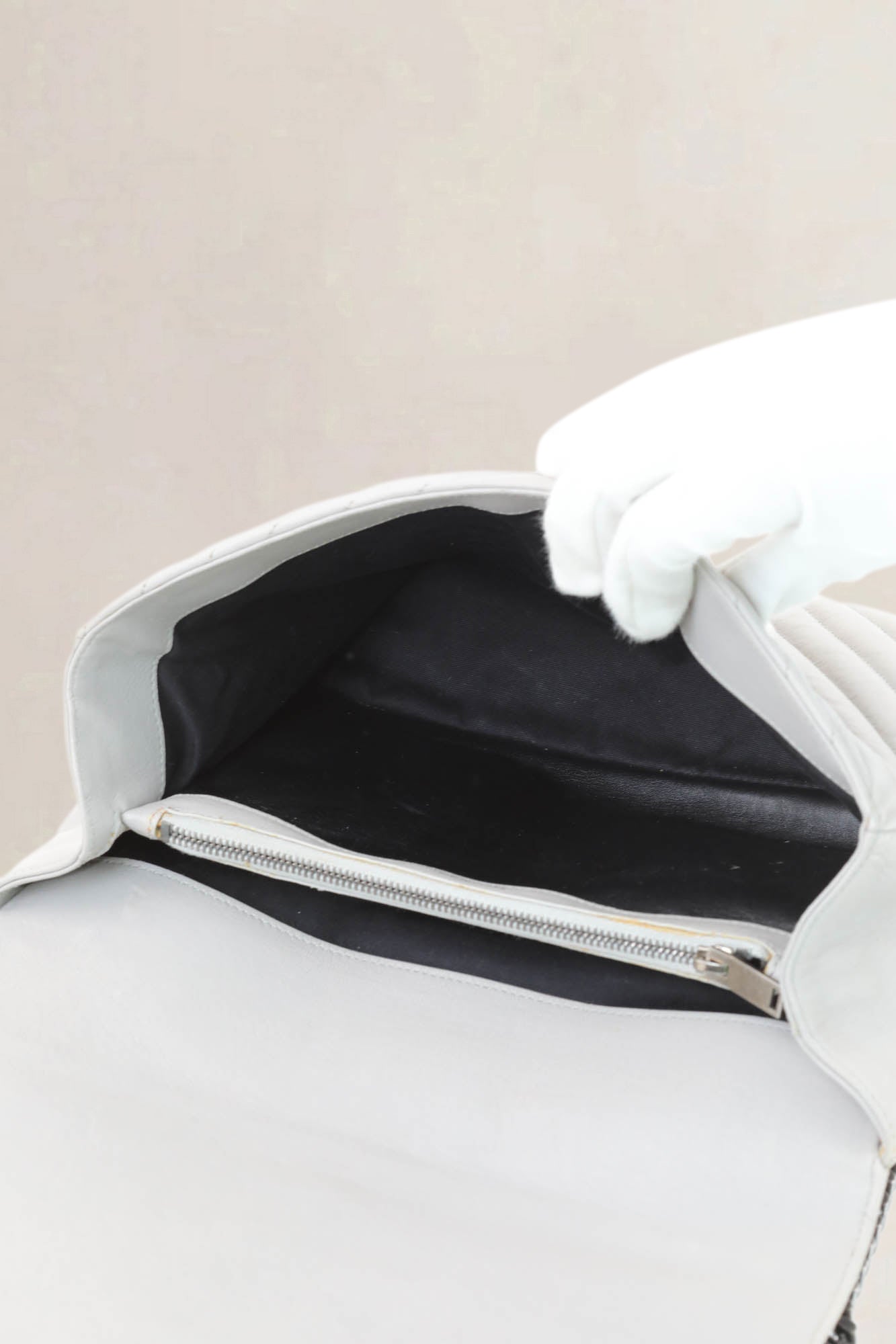 Grey College Large Shoulder Bag