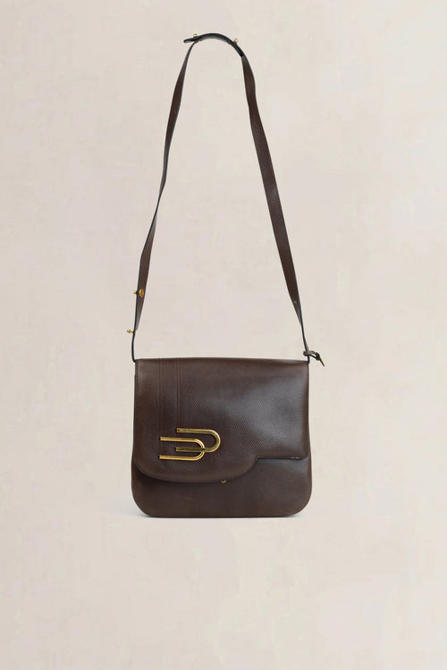 Delvaux Brown Leather Crossbody Bag