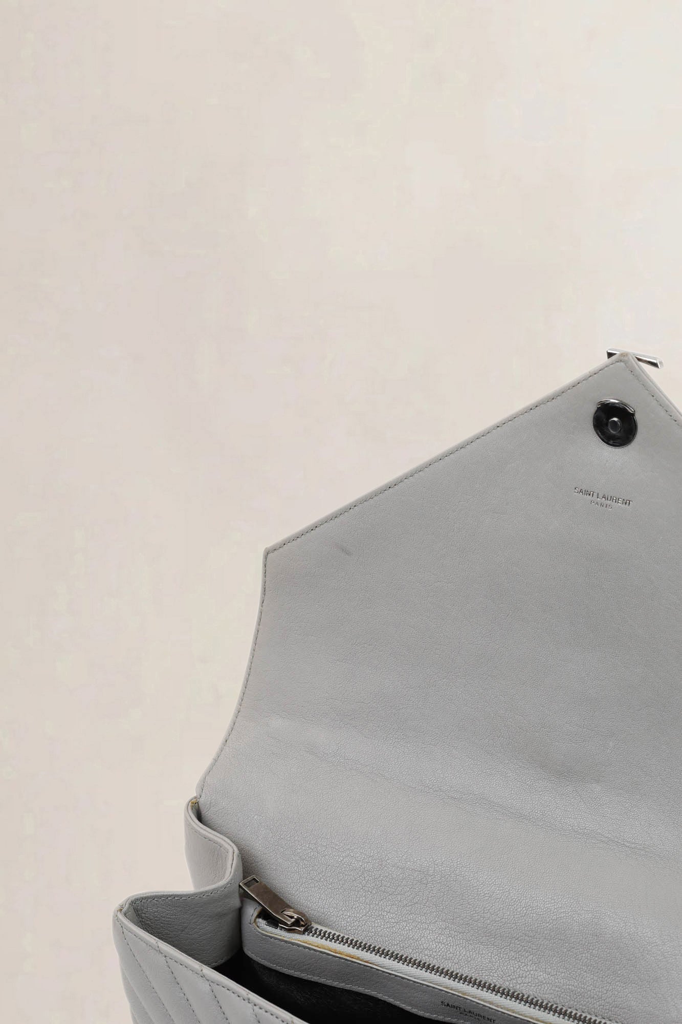 Grey College Large Shoulder Bag