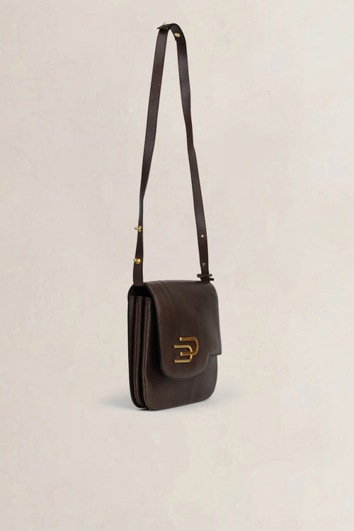 Delvaux Brown Leather Crossbody Bag