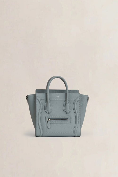 Céline Light Grey Nano Luggage Crossbody Bag