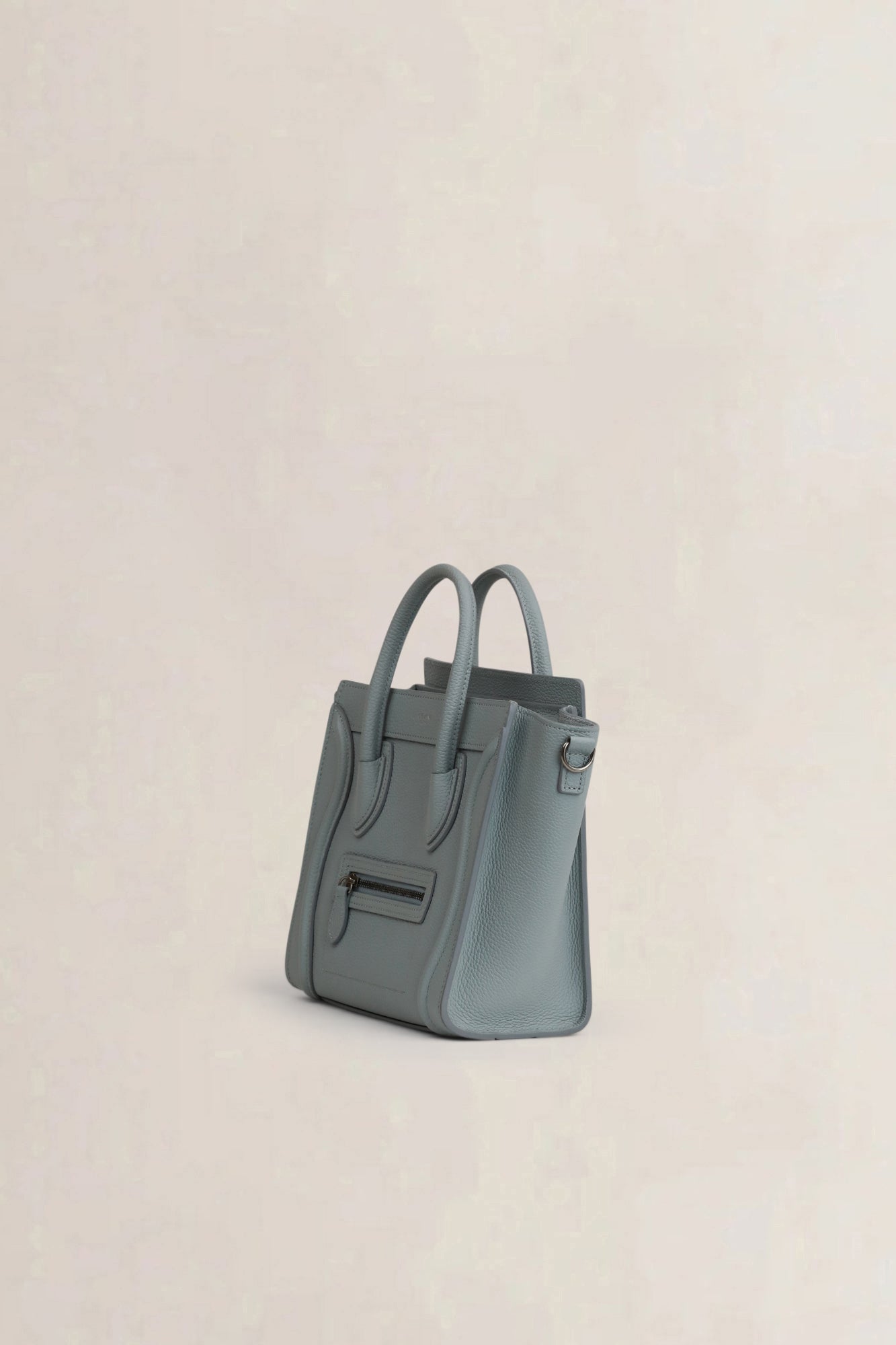 Céline Light Grey Nano Luggage Crossbody Bag