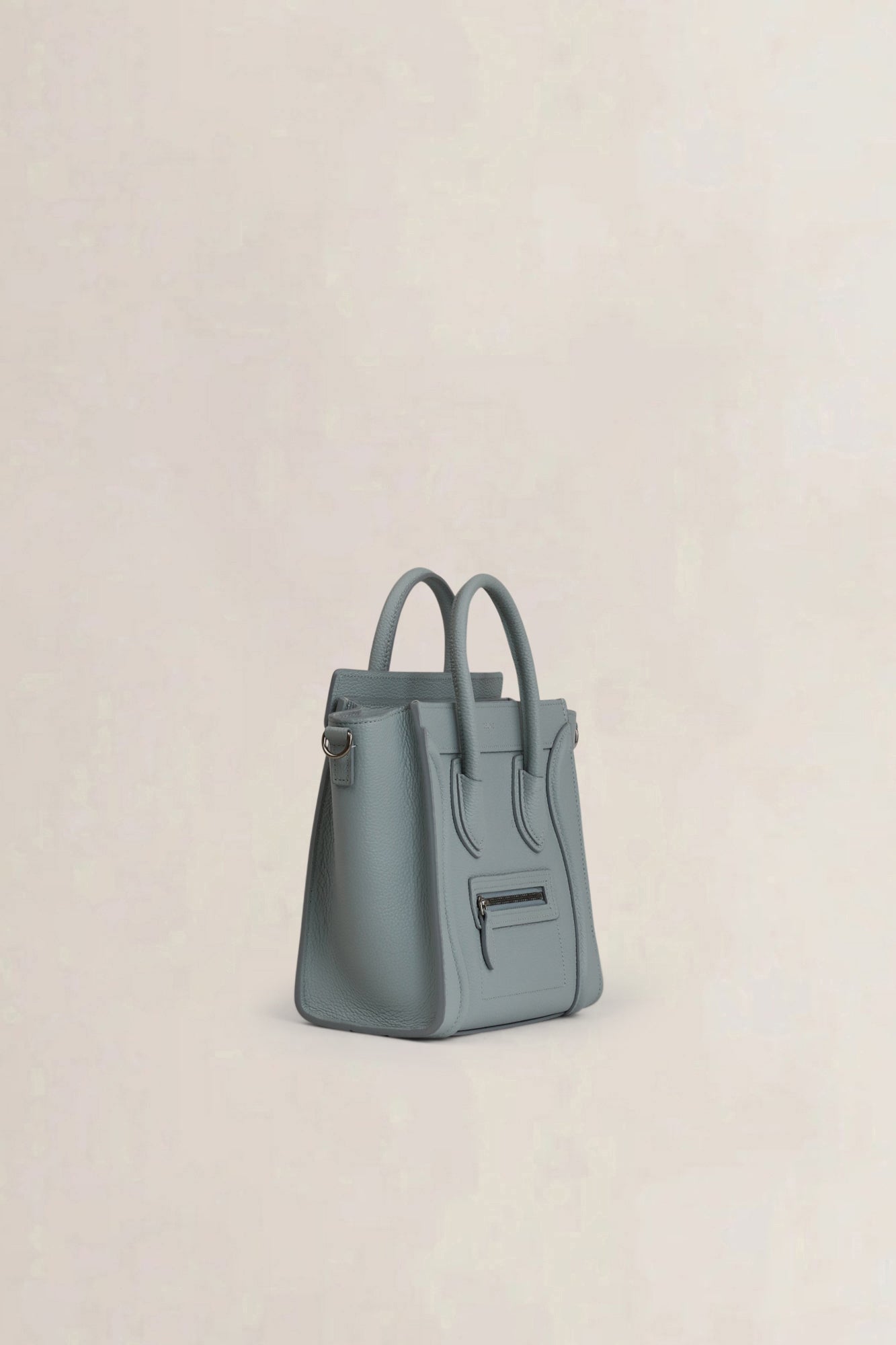 Céline Light Grey Nano Luggage Crossbody Bag