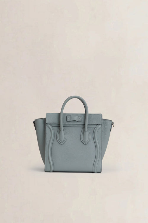 Céline Light Grey Nano Luggage Crossbody Bag