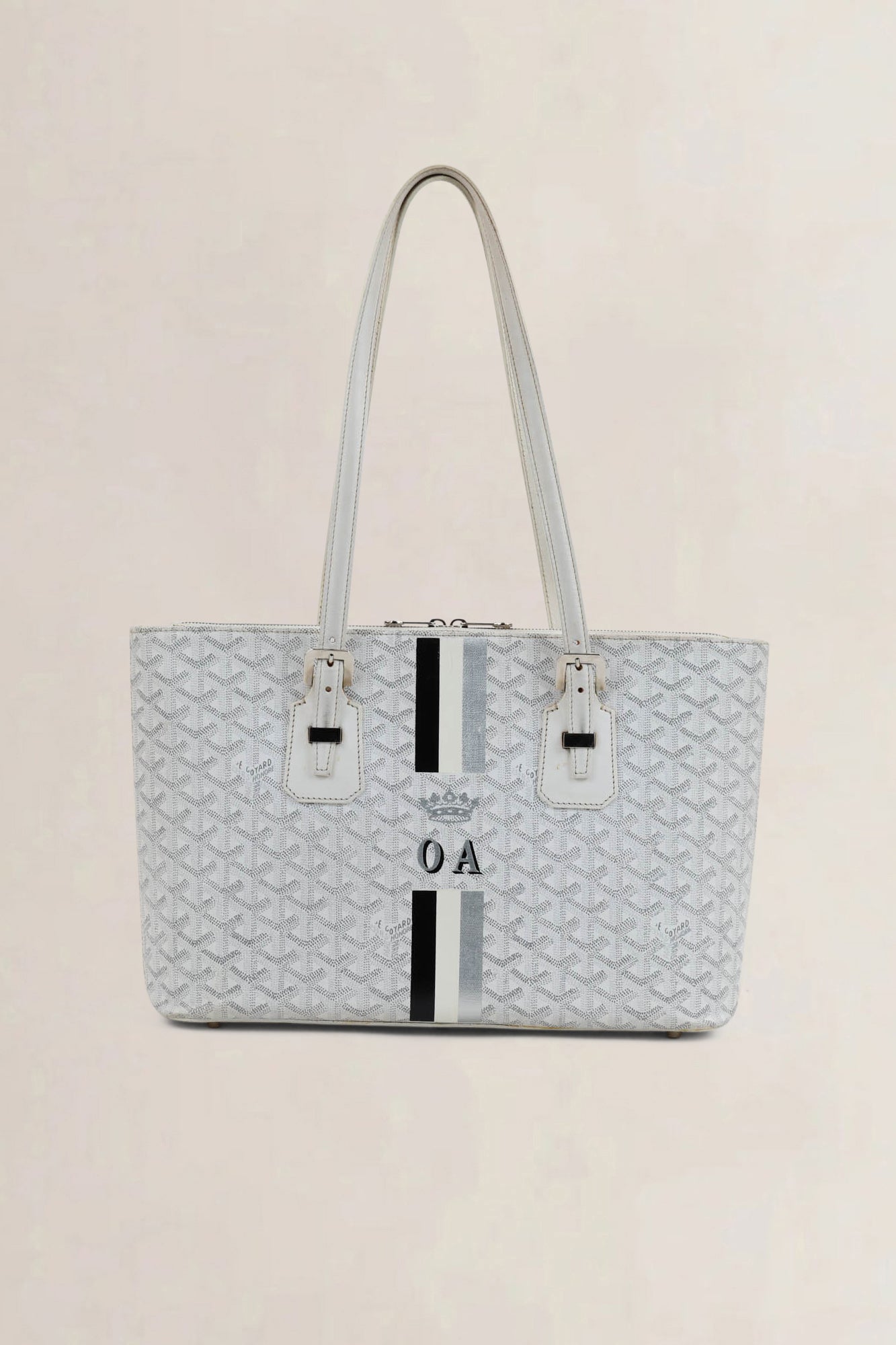 Goyard White Goyardine Shoulder Bag