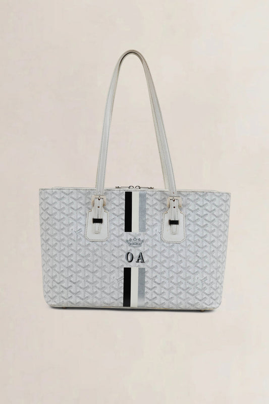 Goyard White Goyardine Shoulder Bag