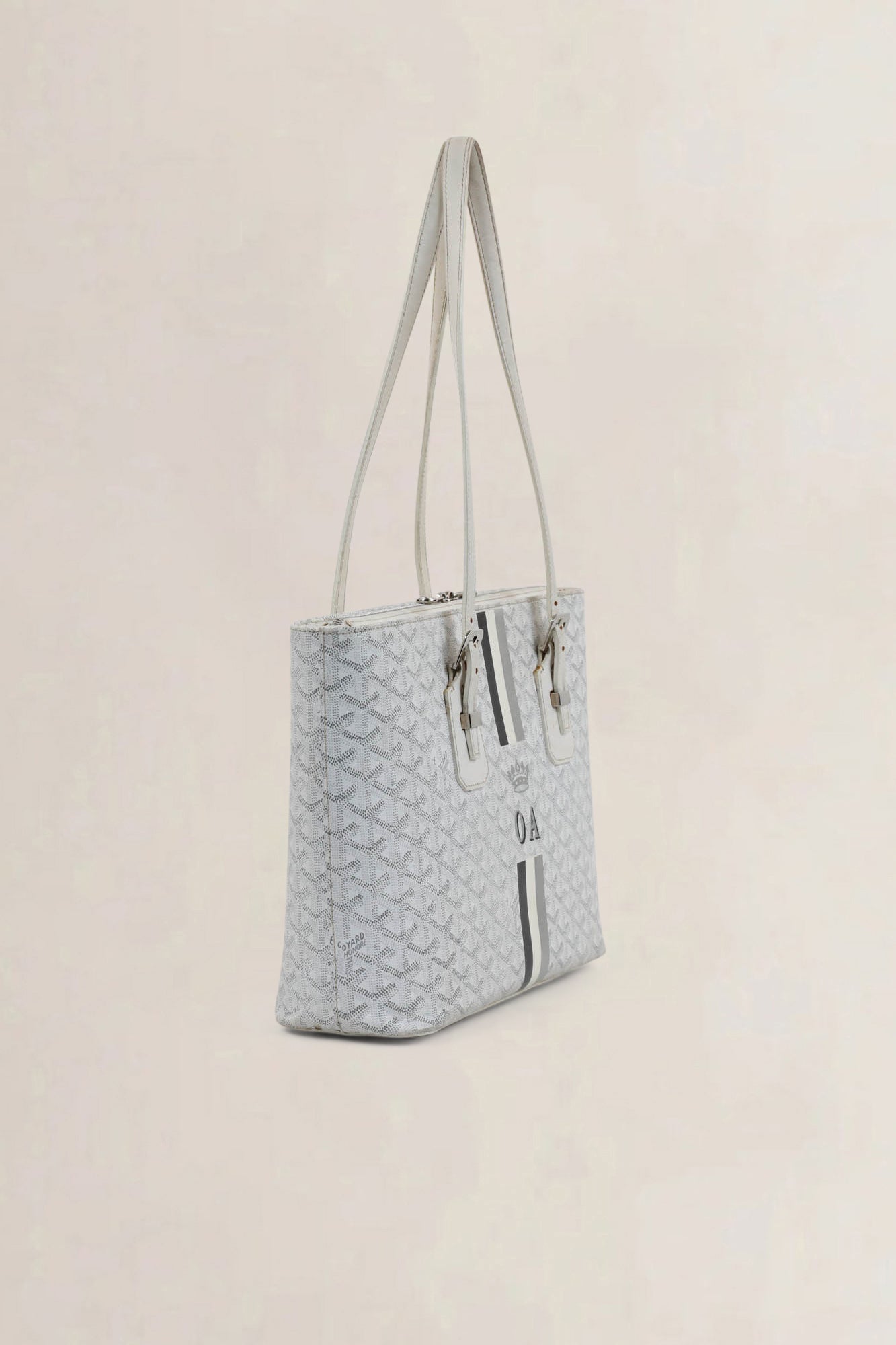 Goyard White Goyardine Shoulder Bag