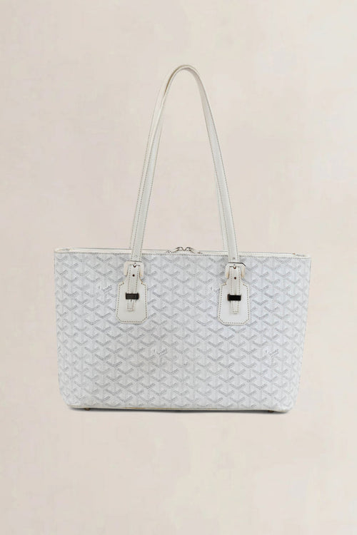 Goyard White Goyardine Shoulder Bag