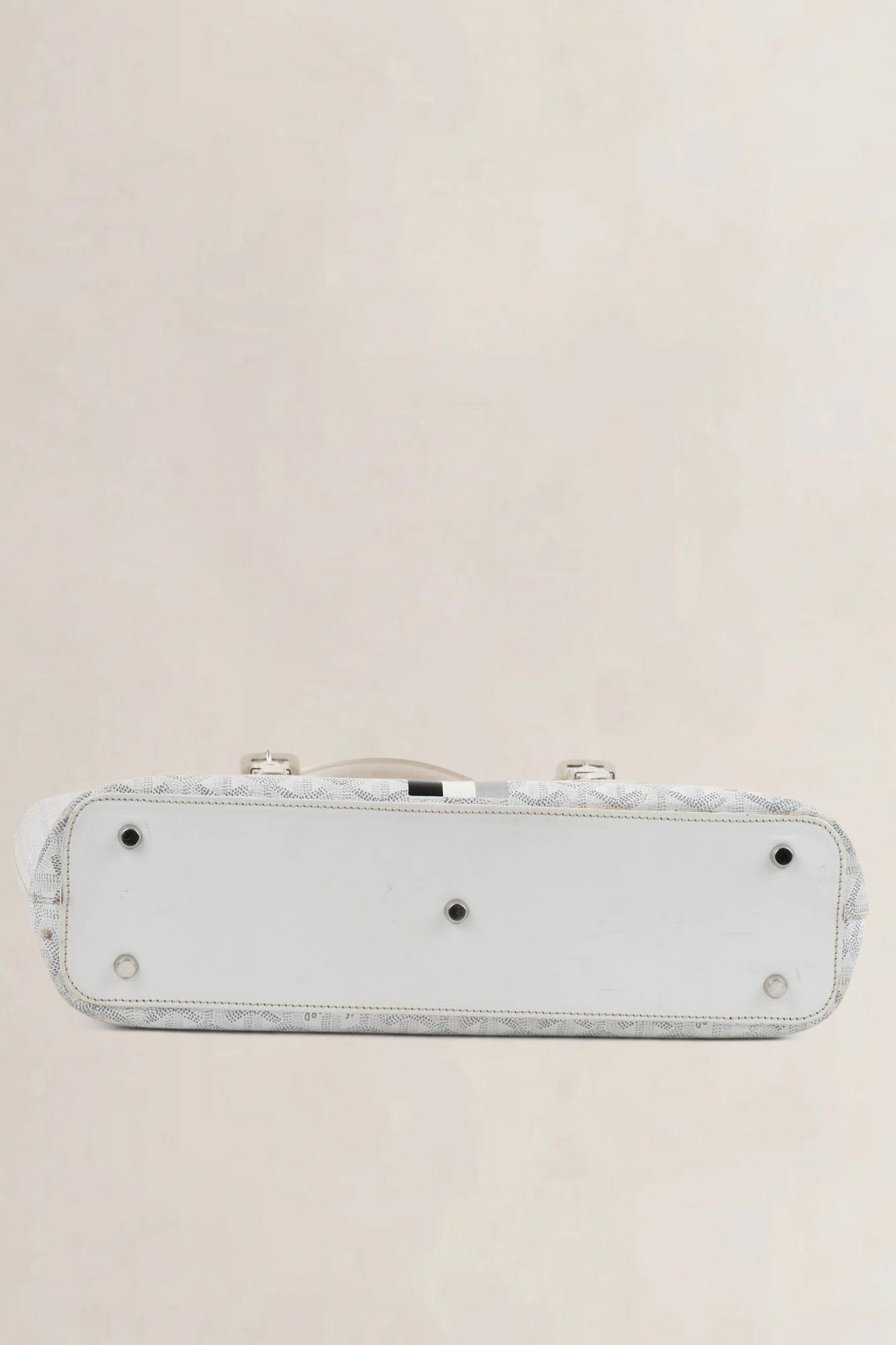 Goyard White Goyardine Shoulder Bag