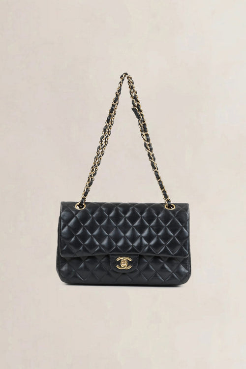 Black Timeless Double Flap Crossbody Bag