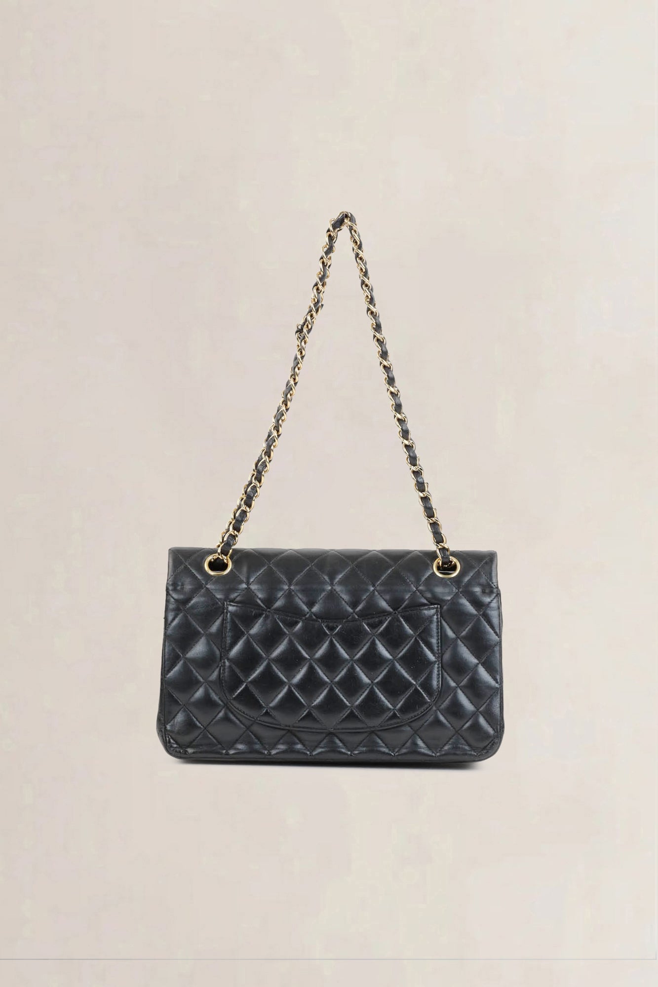 Black Timeless Double Flap Crossbody Bag