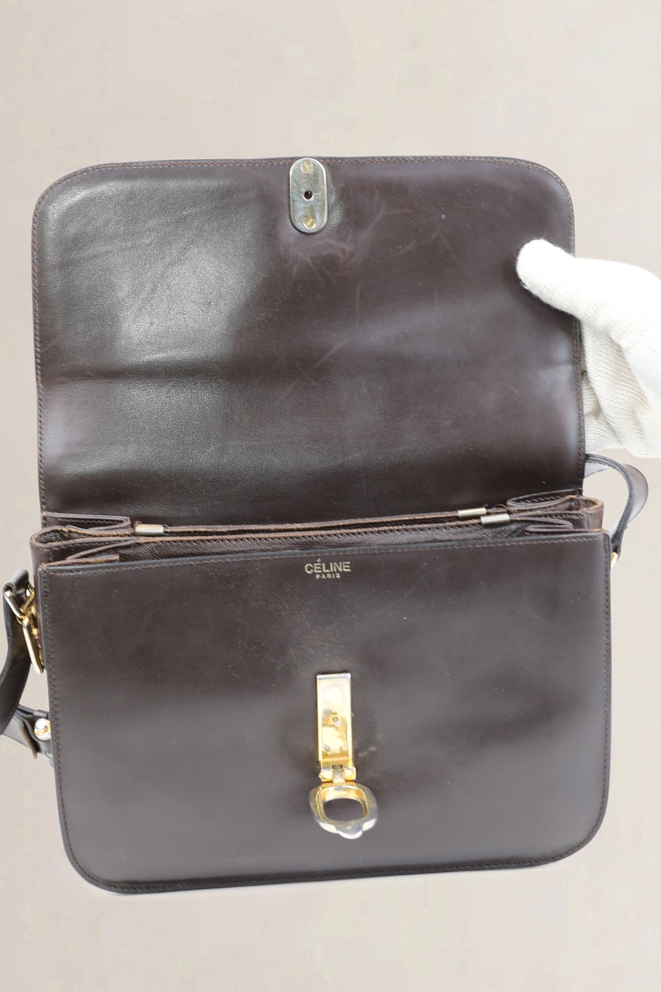 Céline Brown Vintage Crossbody Bag