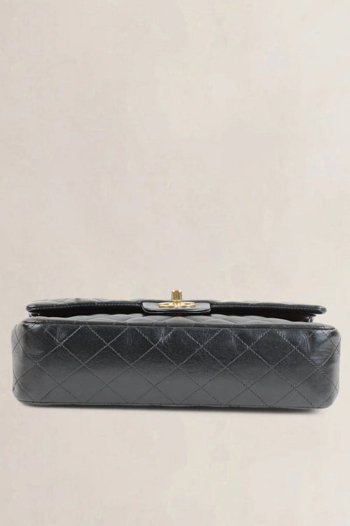 Black Timeless Double Flap Crossbody Bag