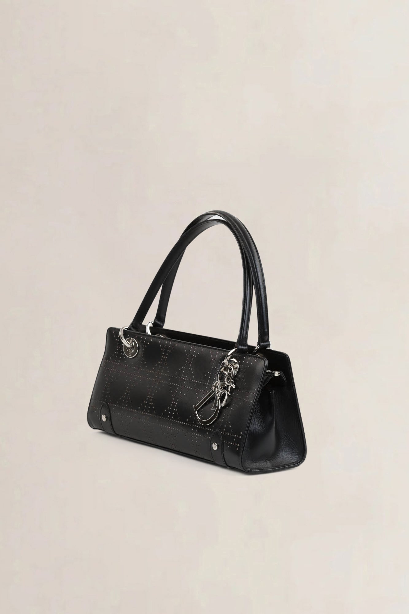 Christian Dior Black Lady D-Joy Shoulder Bag
