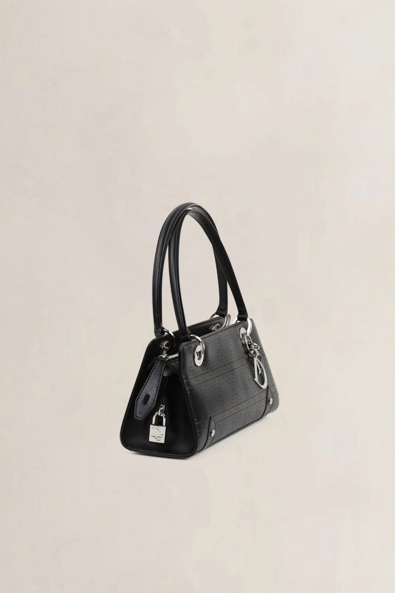 Christian Dior Black Lady D-Joy Shoulder Bag