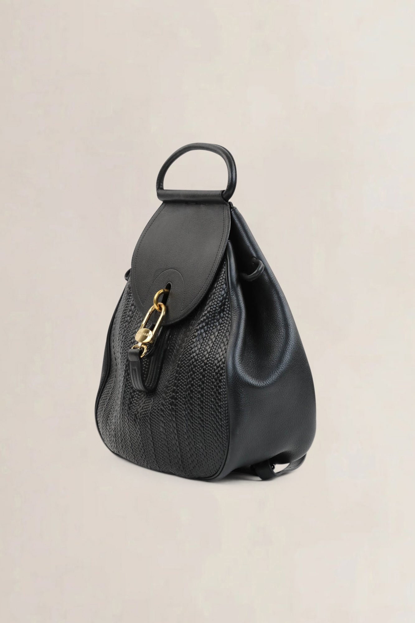Delvaux Black Pécharmant Toile De Cuir Backpack