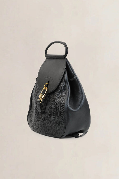 Delvaux Black Pécharmant Toile De Cuir Backpack