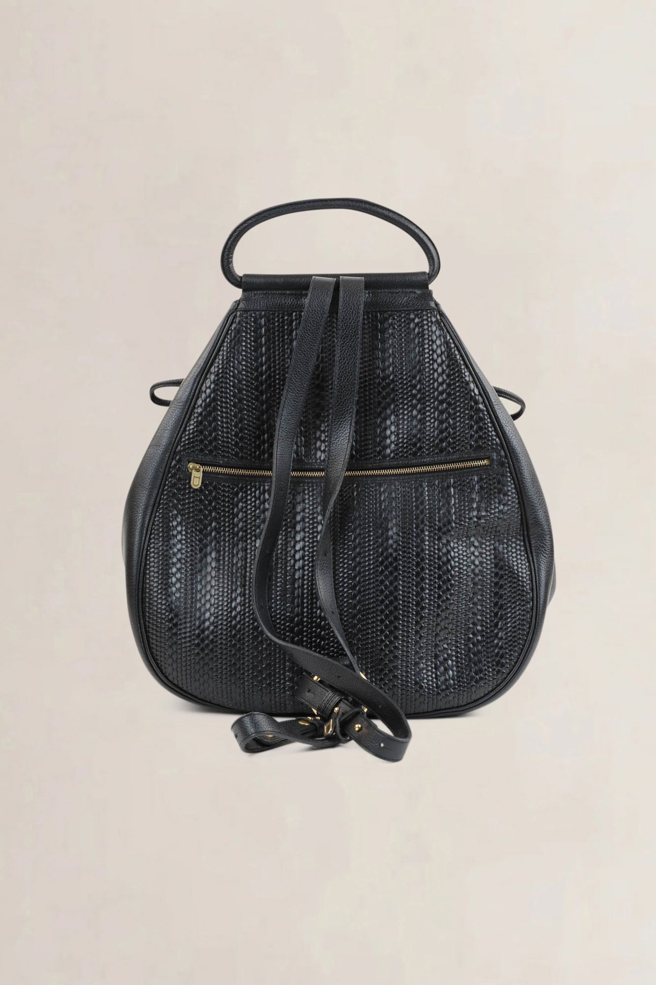 Delvaux Black Pécharmant Toile De Cuir Backpack