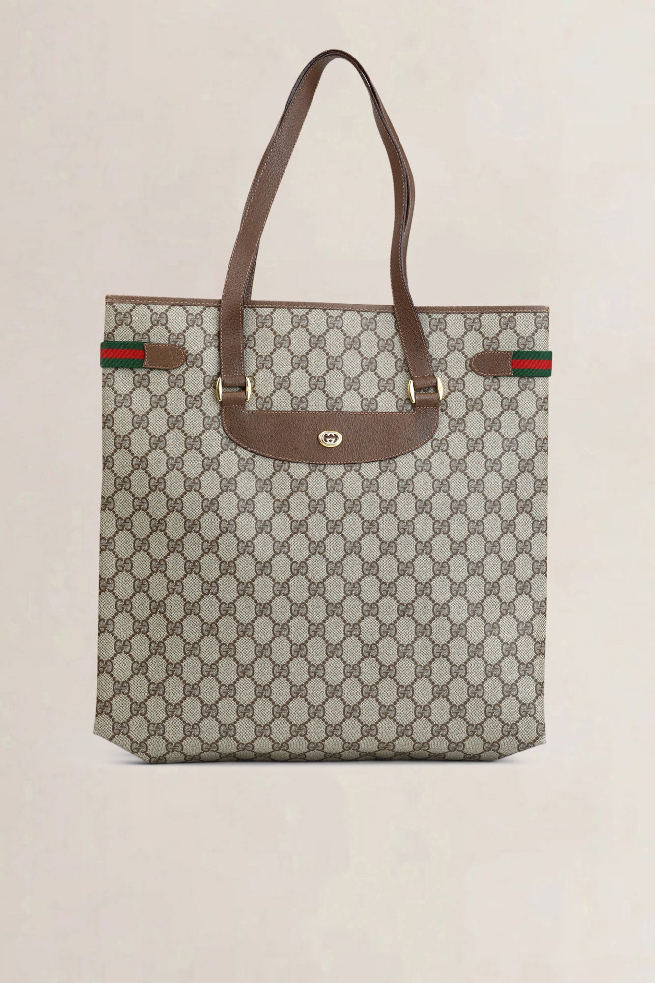 Gucci Brown GG Canvas Shoulder Bag