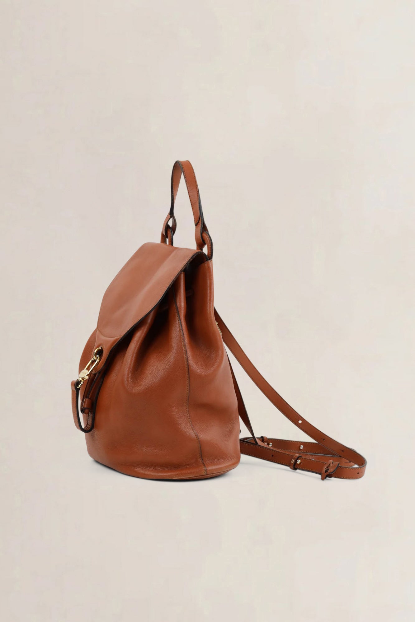 Delvaux Camel Soleil Backpack