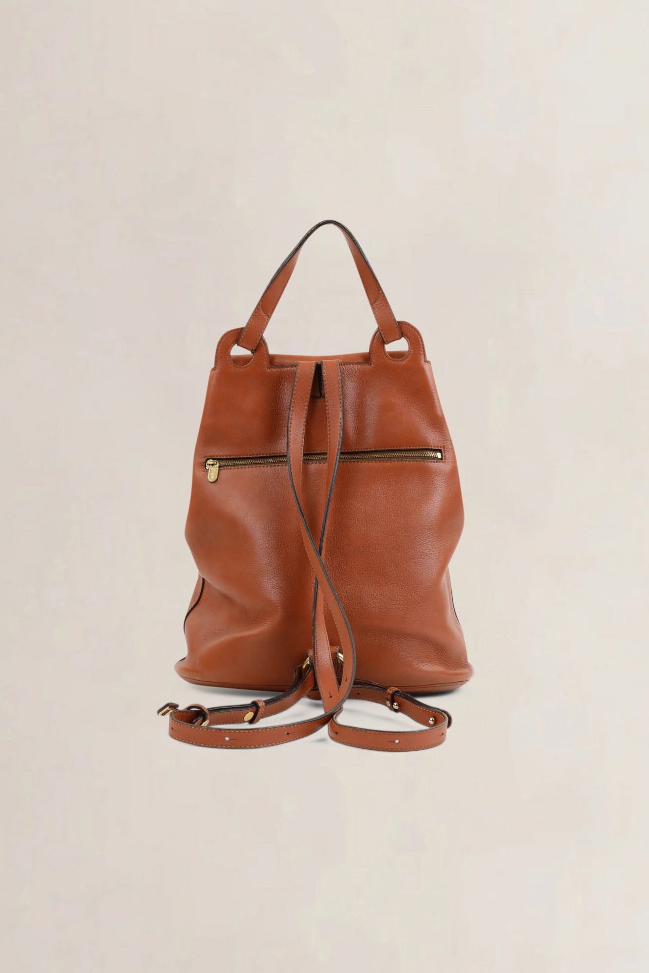 Delvaux Camel Soleil Backpack