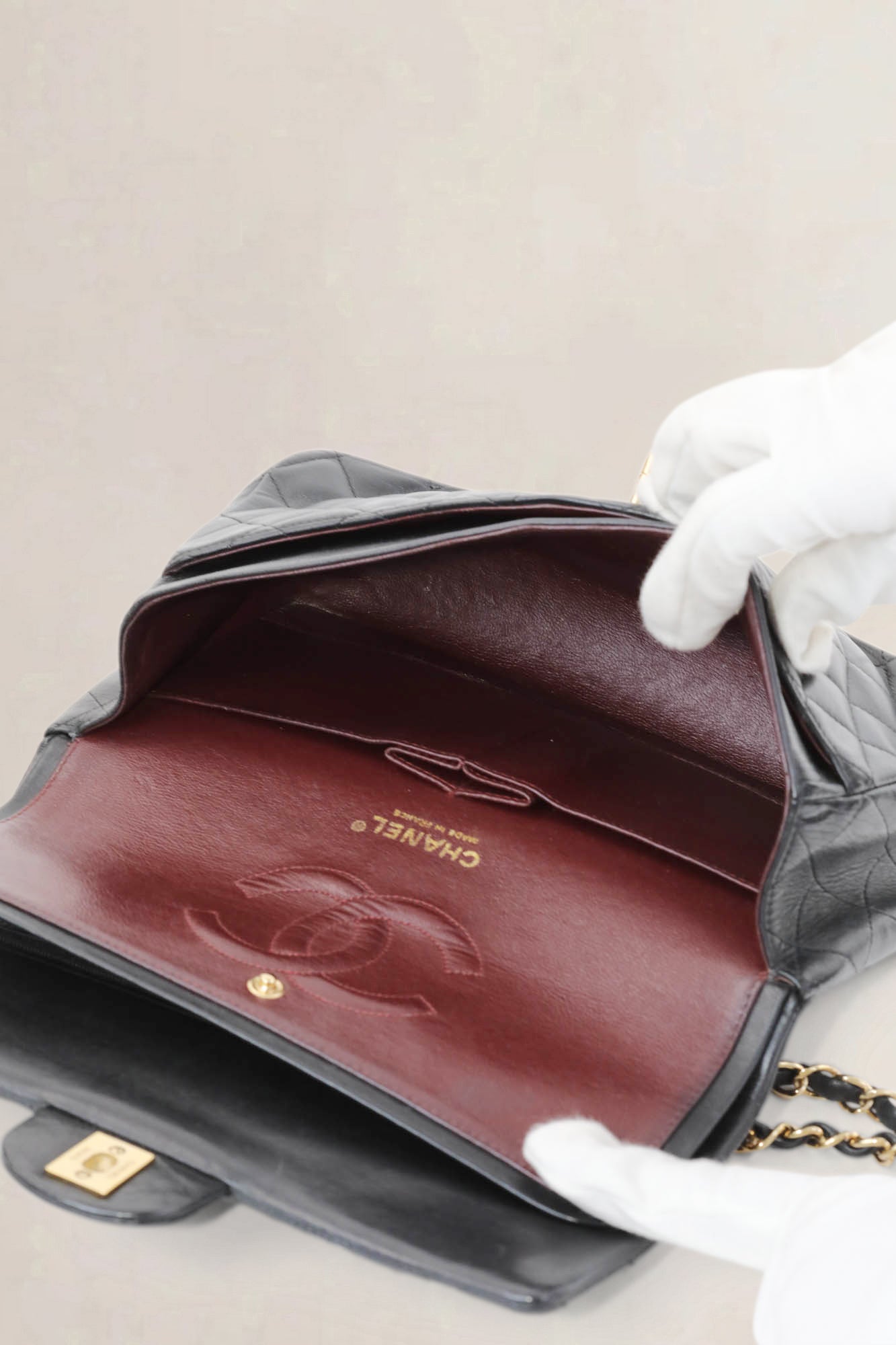 Black Timeless Double Flap Crossbody Bag