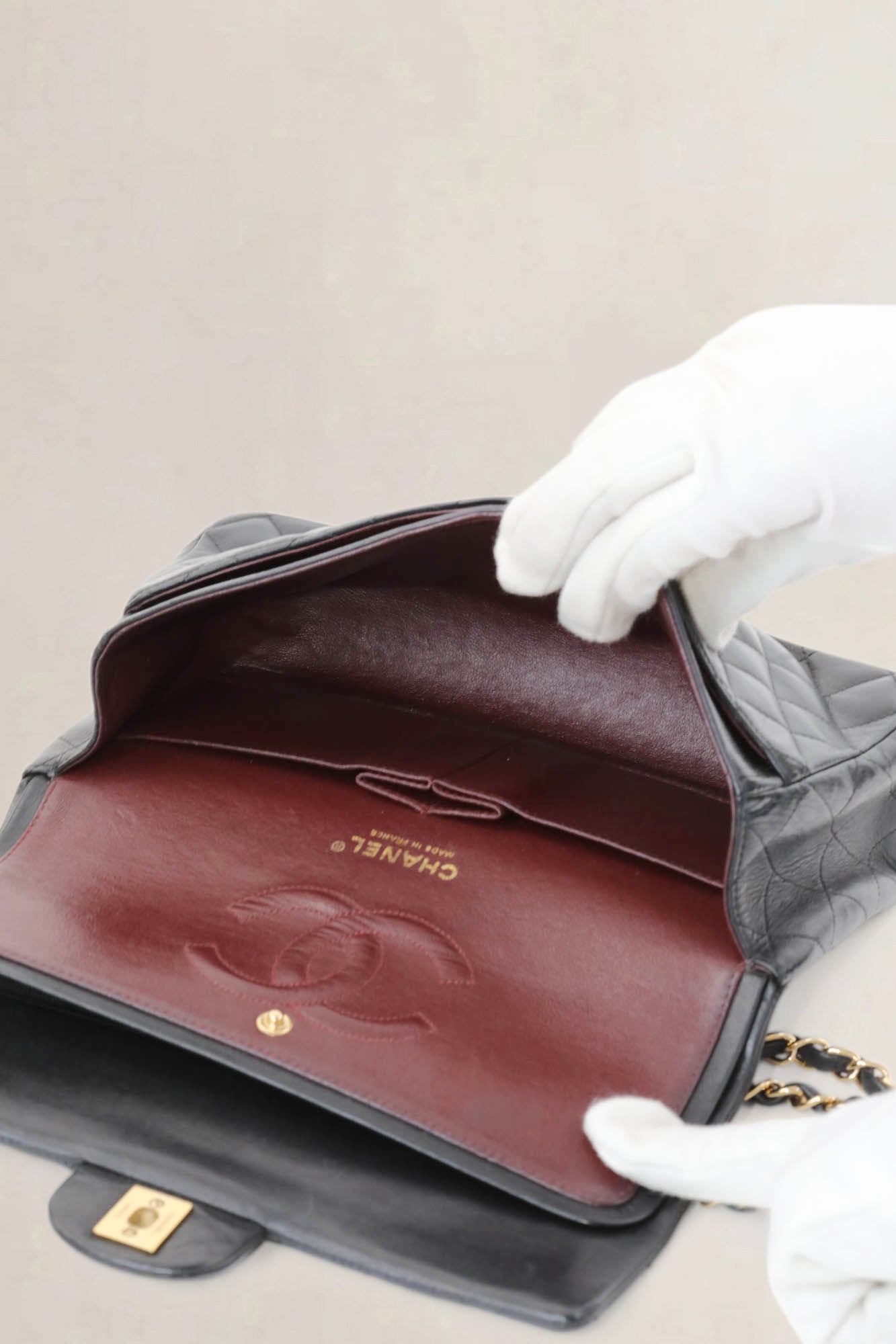 Black Timeless Double Flap Crossbody Bag