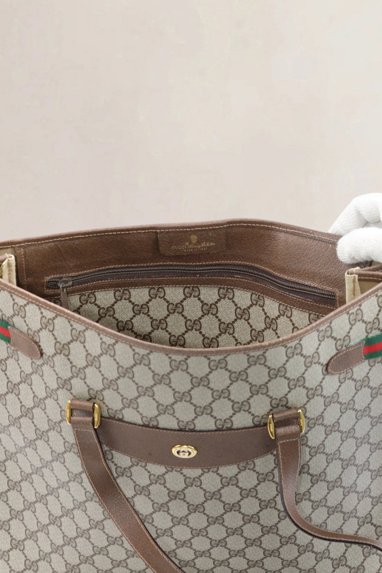 Gucci Brown GG Canvas Shoulder Bag