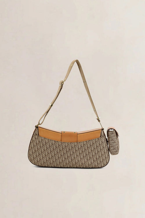 Christian Dior Brown Oblique Monogram Street Chic Colombus Shoulder Bag