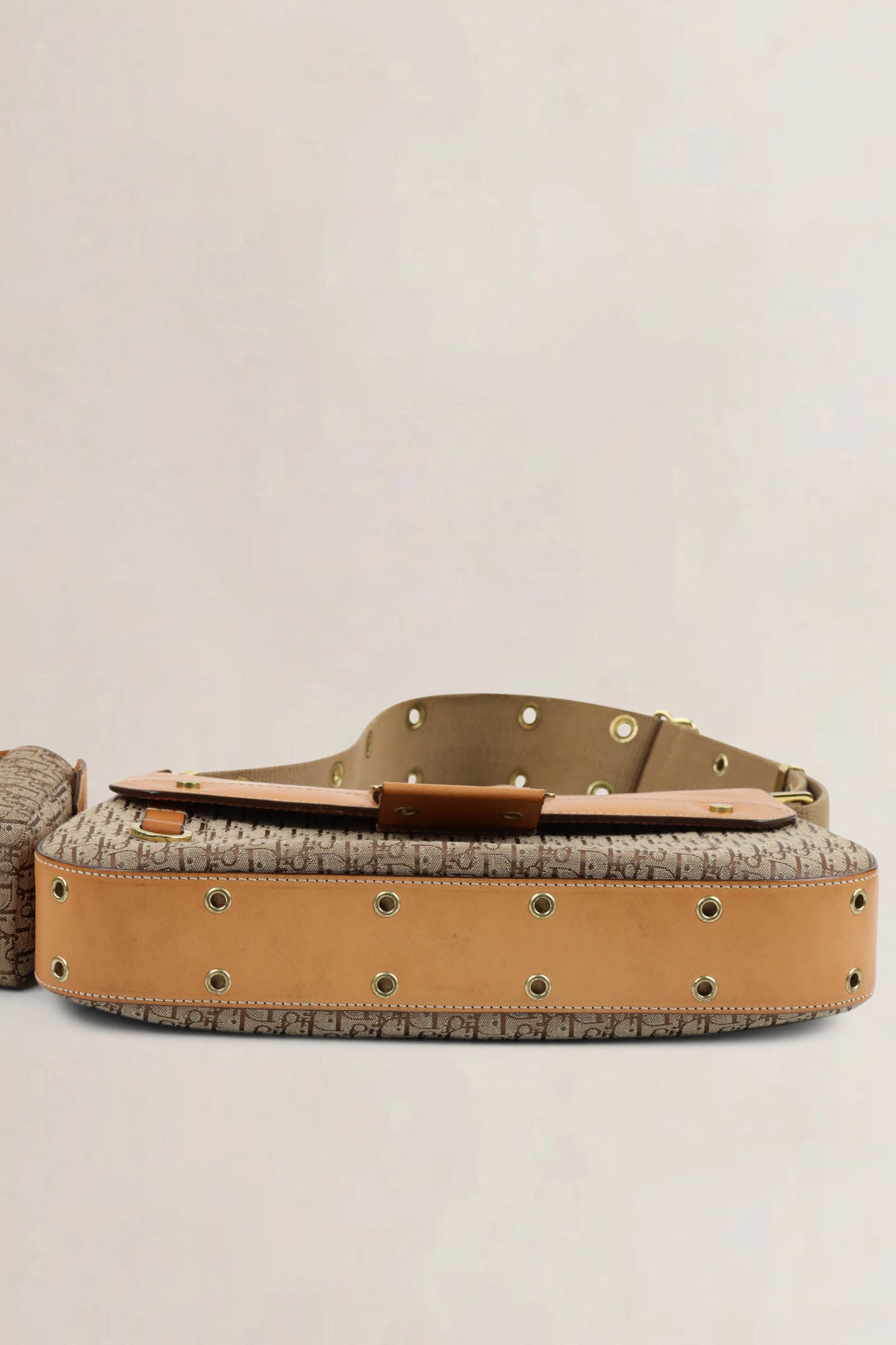 Christian Dior Brown Oblique Monogram Street Chic Colombus Shoulder Bag