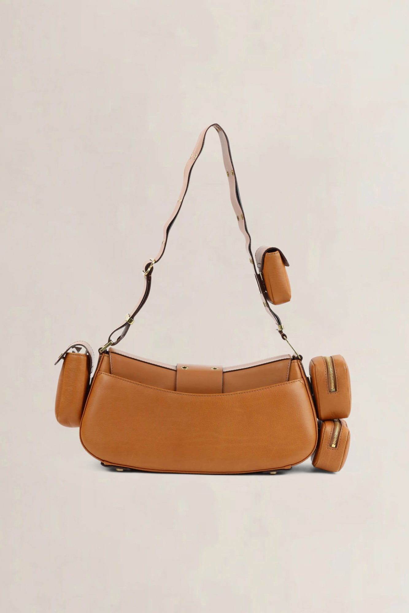 Christian Dior Brown Leather Street Chic Avenue Colombus Shoulder Bag