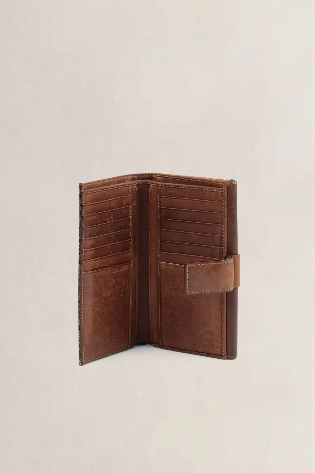 Christian Dior Blue Street Chic Long Bifold Wallet