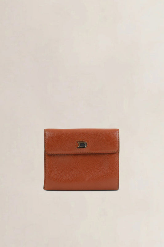 Delvaux Camel Leather Wallet