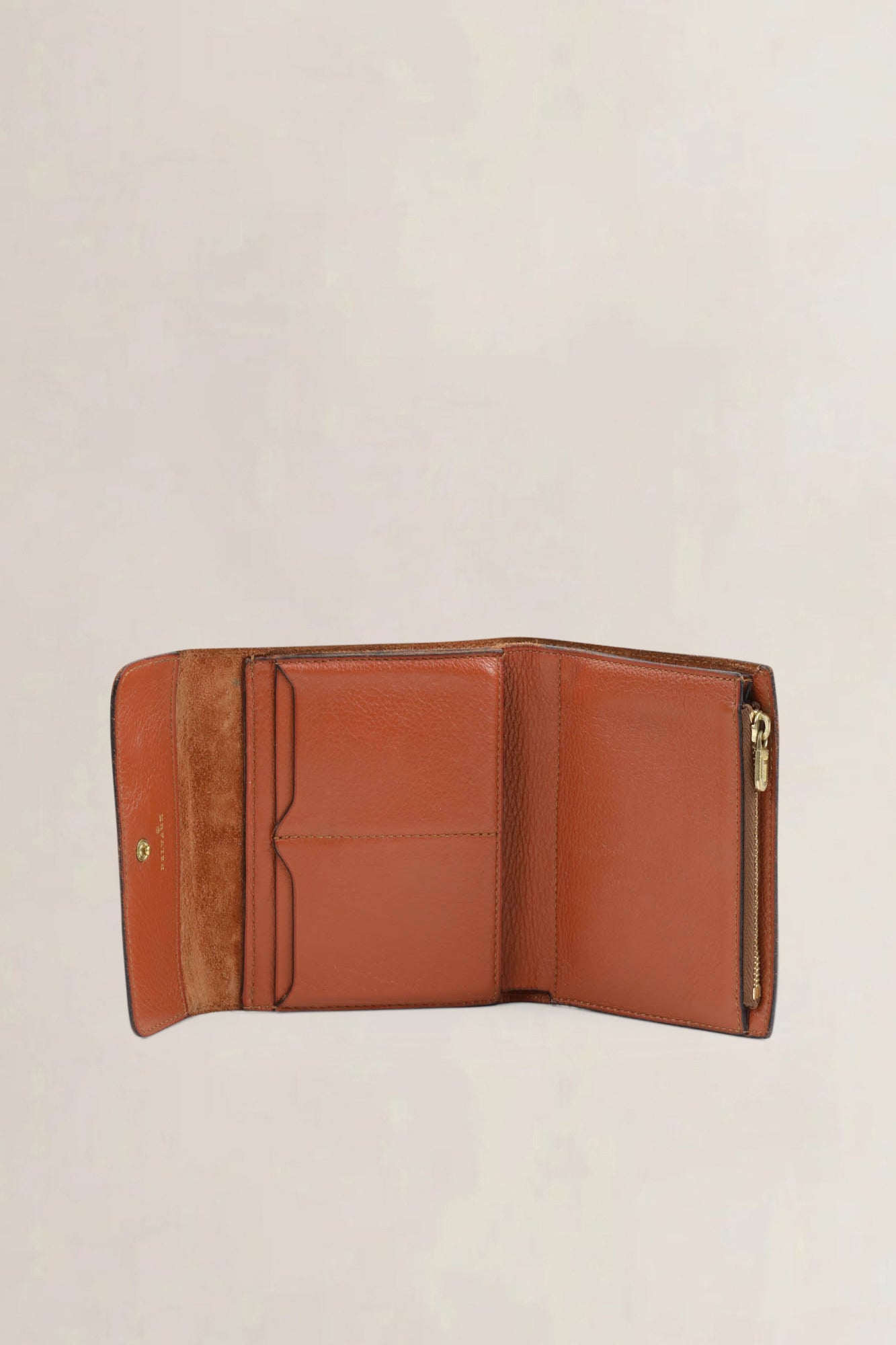 Delvaux Camel Leather Wallet