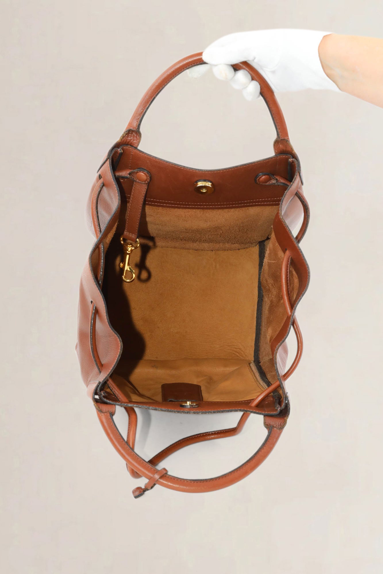 Delvaux Camel Corail Shoulder Bag