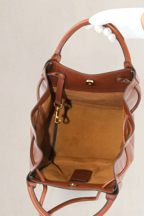 Delvaux Camel Corail Shoulder Bag